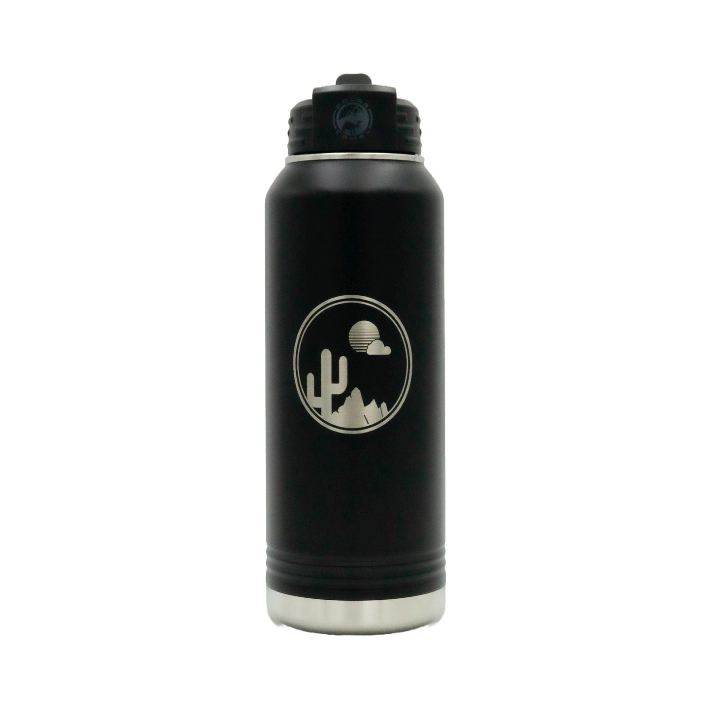 Saguaro Sunset Circle - 32oz Water Bottle