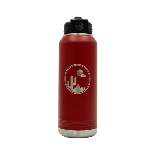 Saguaro Sunset Circle - 32oz Water Bottle