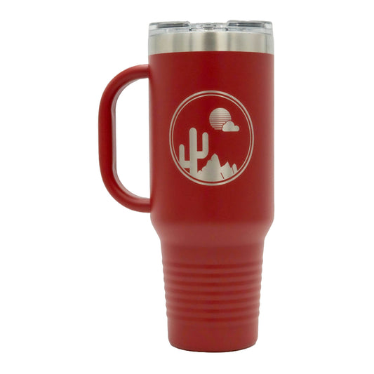 Saguaro Sunset Circle - 40oz Travel Mug