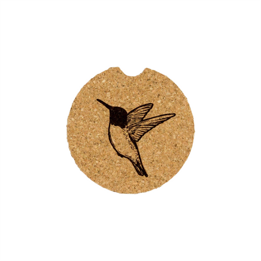 Hummingbird - Cork Car Coaster