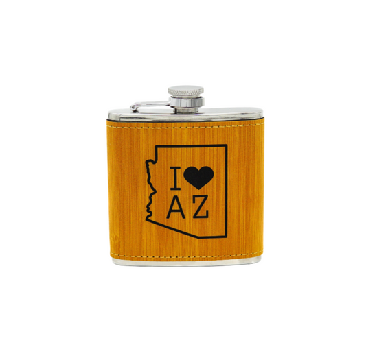 I Love AZ - 6oz Flask