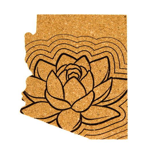 AZ Lotus - Cork Coaster