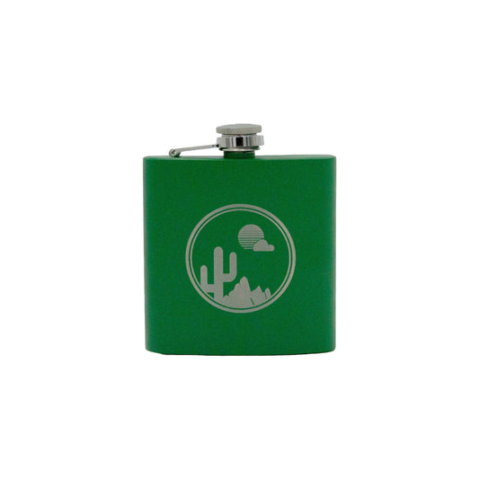 Saguaro Sunset Circle - 6oz Flask