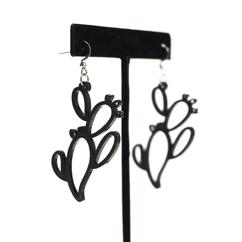 Prickly Pear Cutout Earring