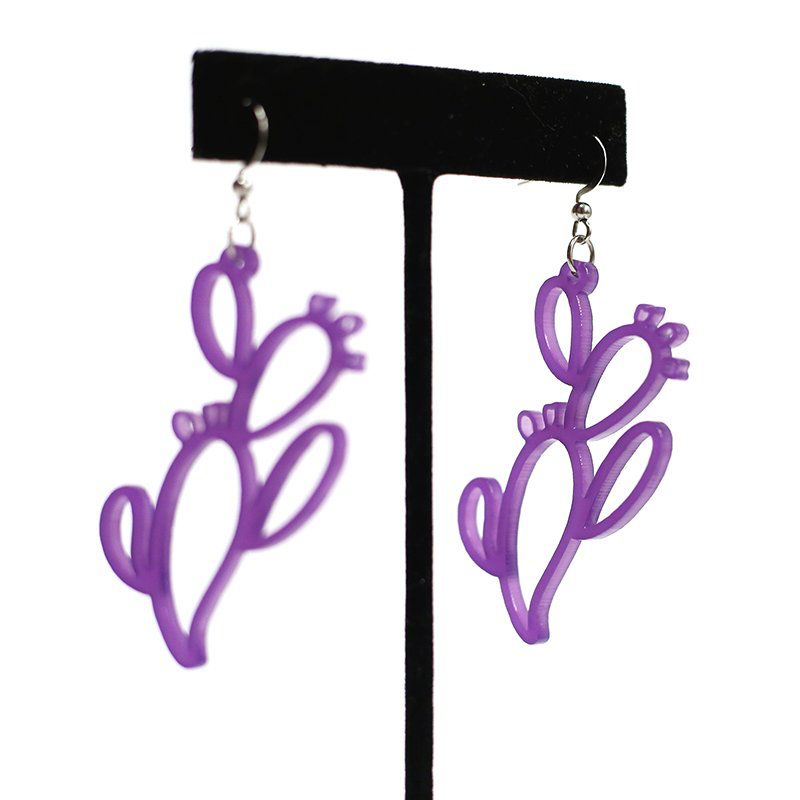 Prickly Pear Cutout Earring