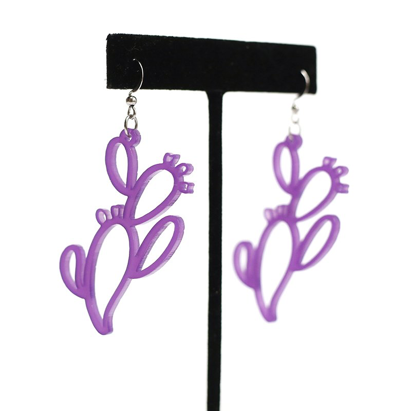 Prickly Pear Cutout Earring