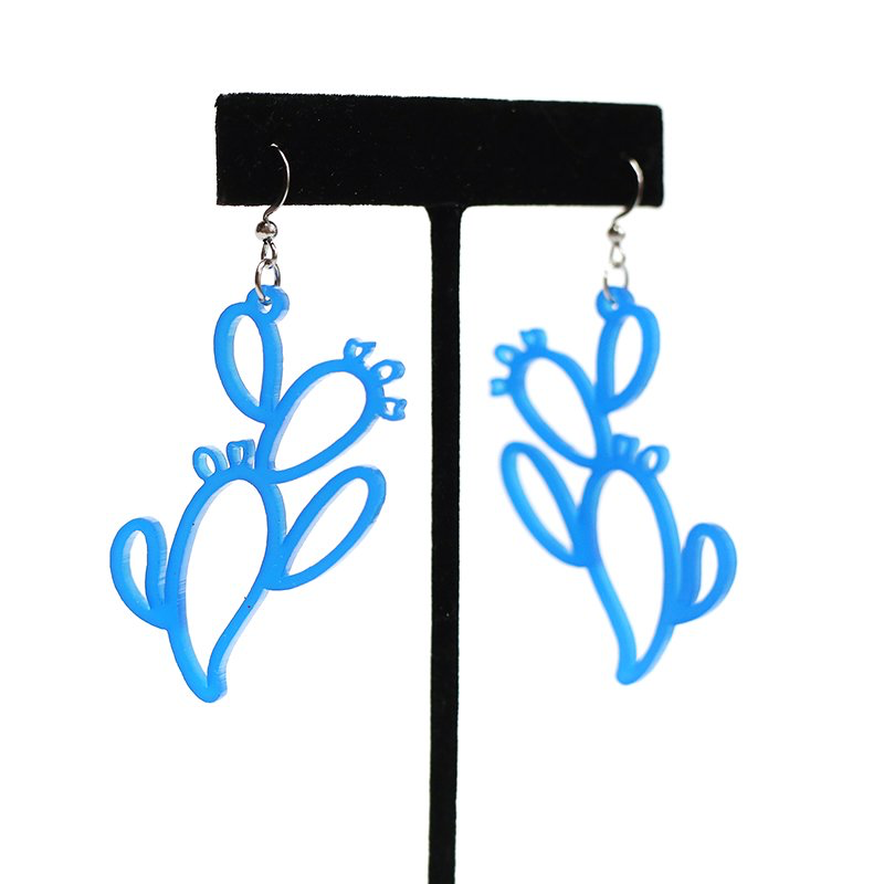 Prickly Pear Cutout Earring