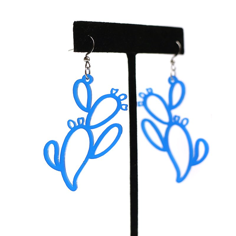 Prickly Pear Cutout Earring