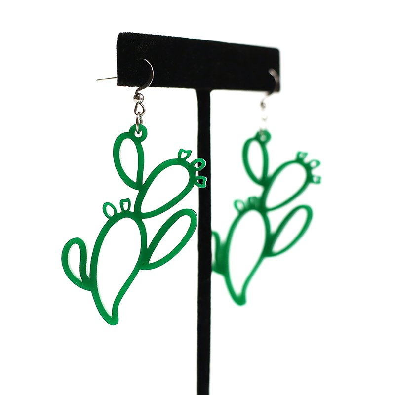 Prickly Pear Cutout Earring