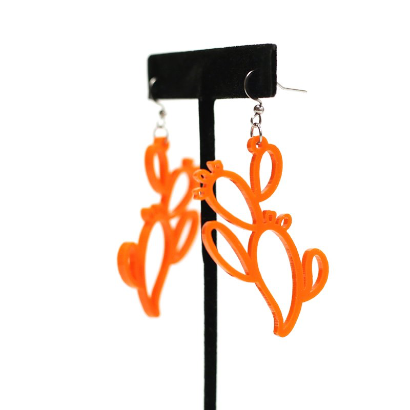 Prickly Pear Cutout Earring