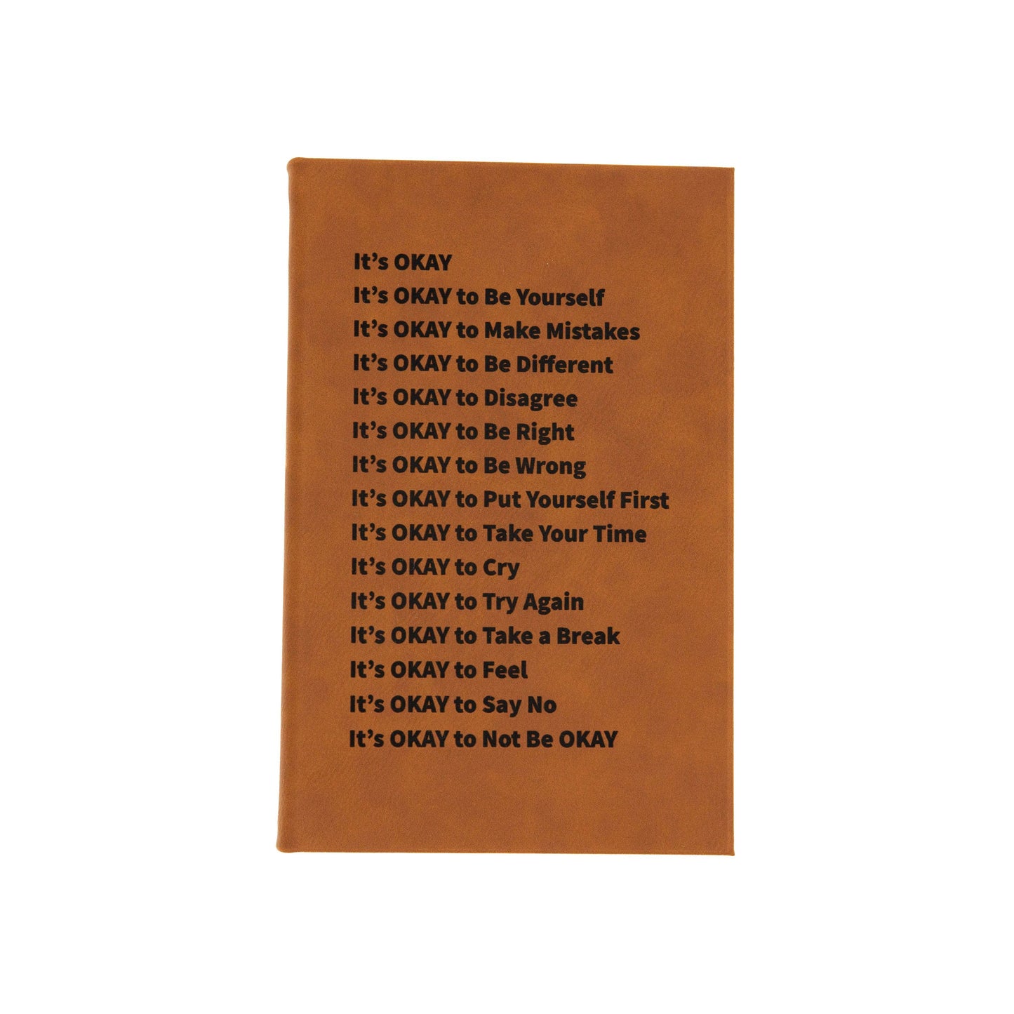 It's Okay - Vegan Leather Sketchbook