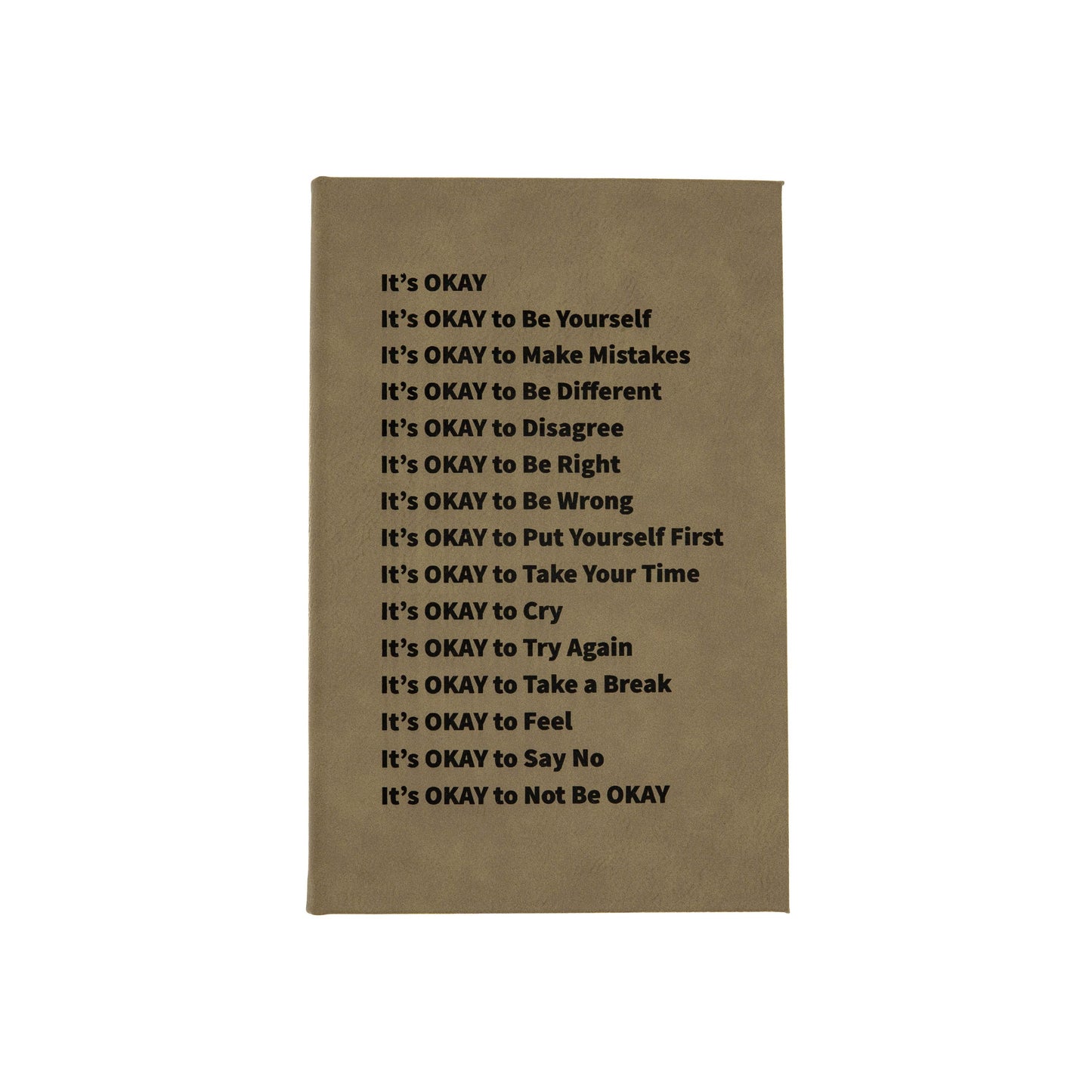 It's Okay - Vegan Leather Sketchbook