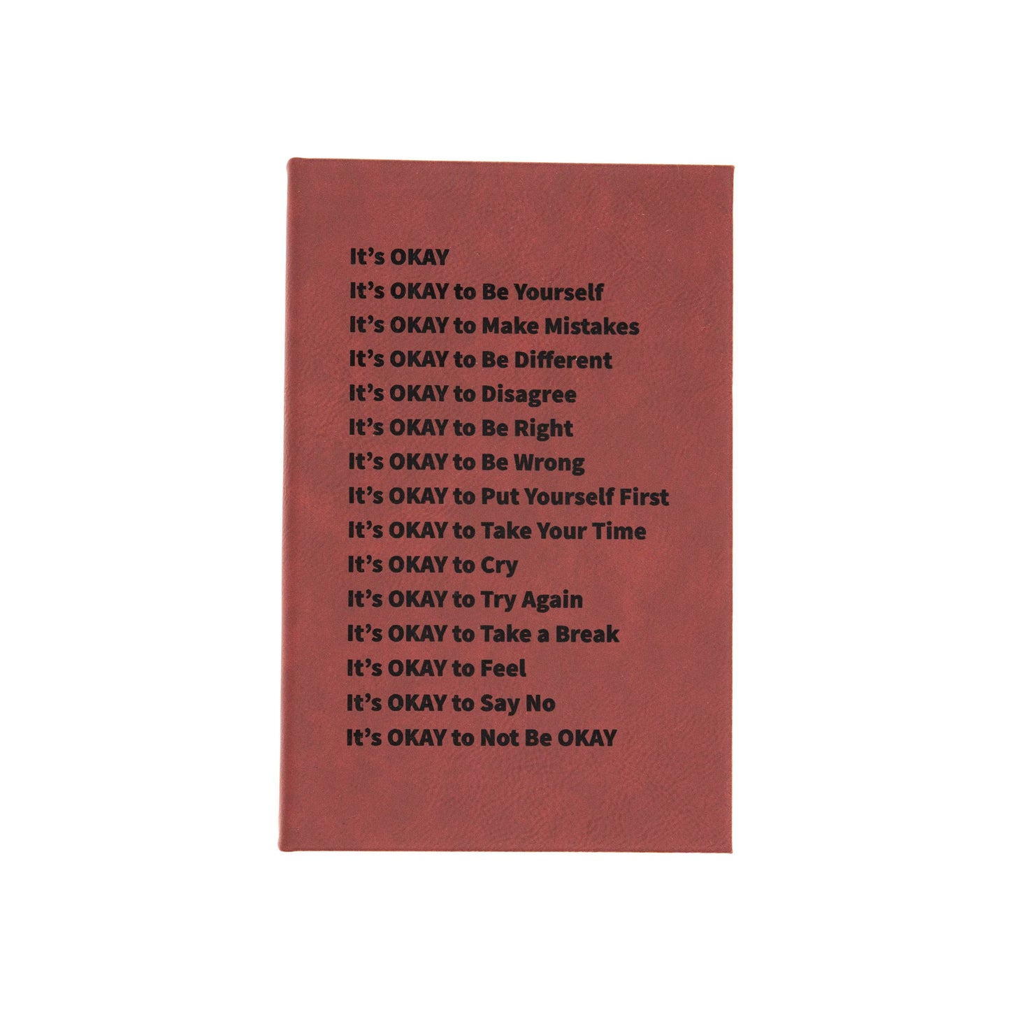 It's Okay - Vegan Leather Sketchbook
