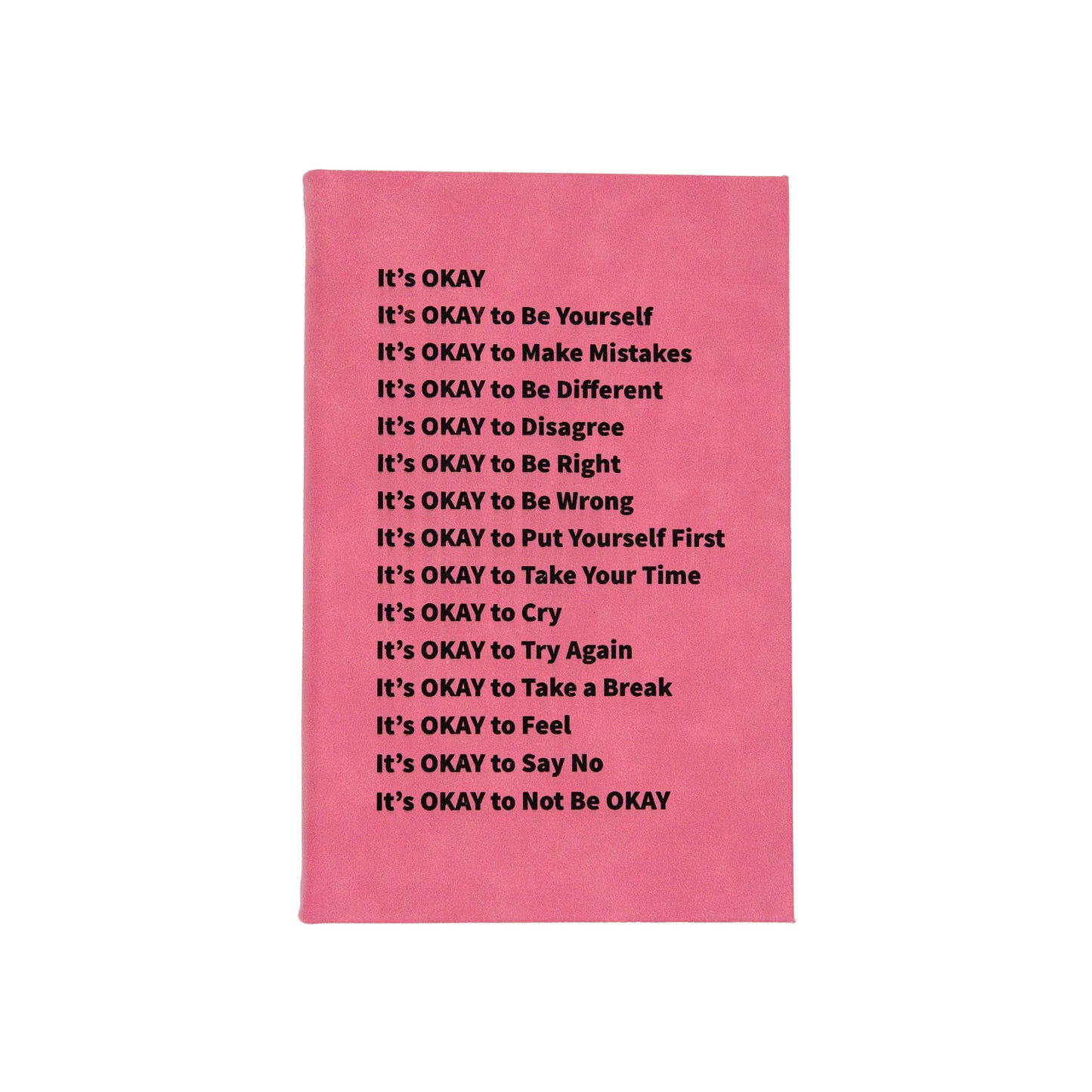 It's Okay - Vegan Leather Sketchbook