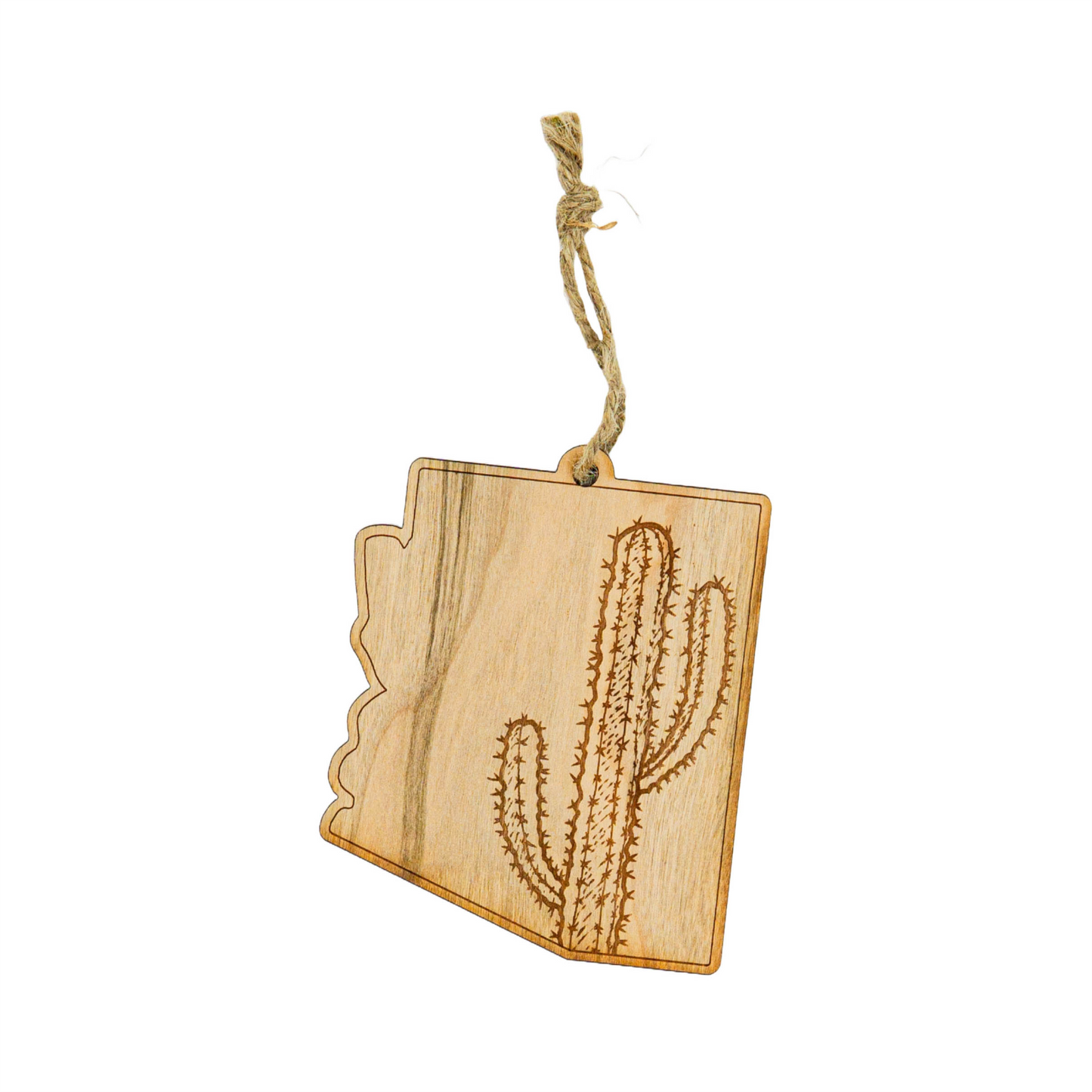 AZ Saguaro - Cherry Wood Ornament