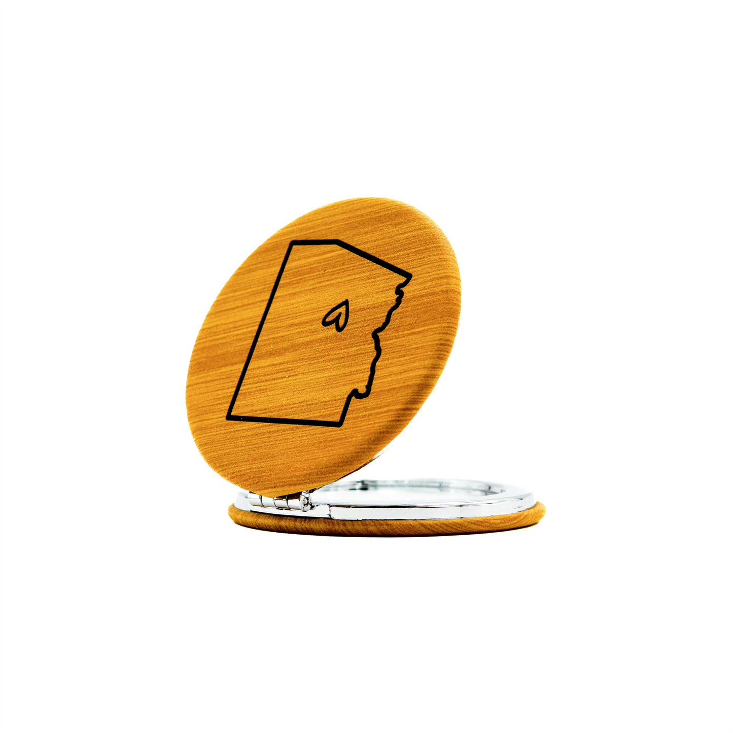 AZ Heart - Vegan Leather Pocket Mirror