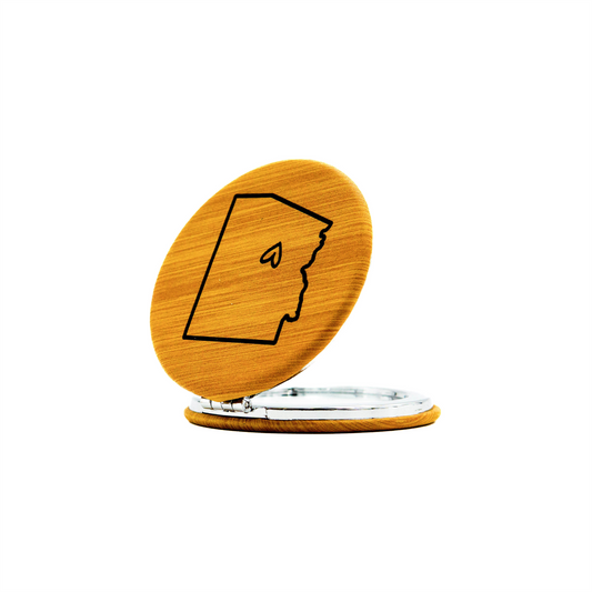 AZ Heart - Vegan Leather Pocket Mirror