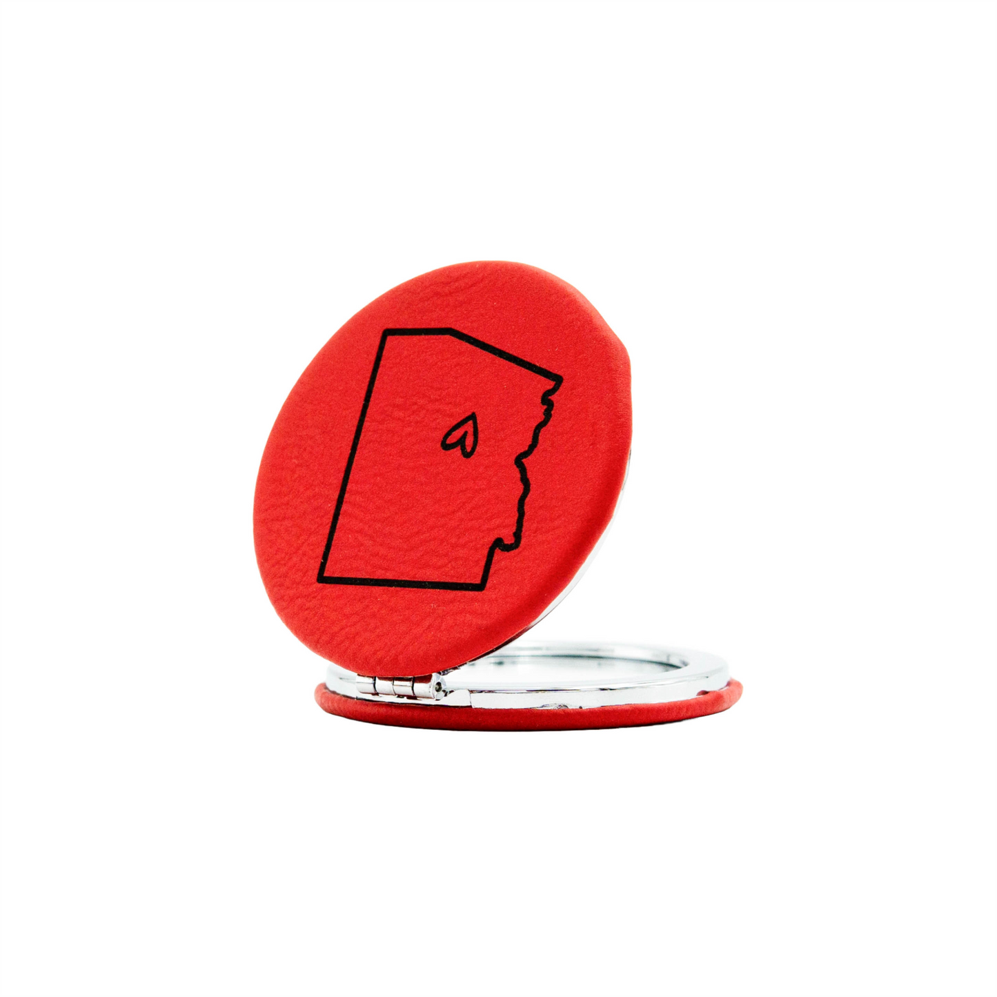 AZ Heart - Vegan Leather Pocket Mirror