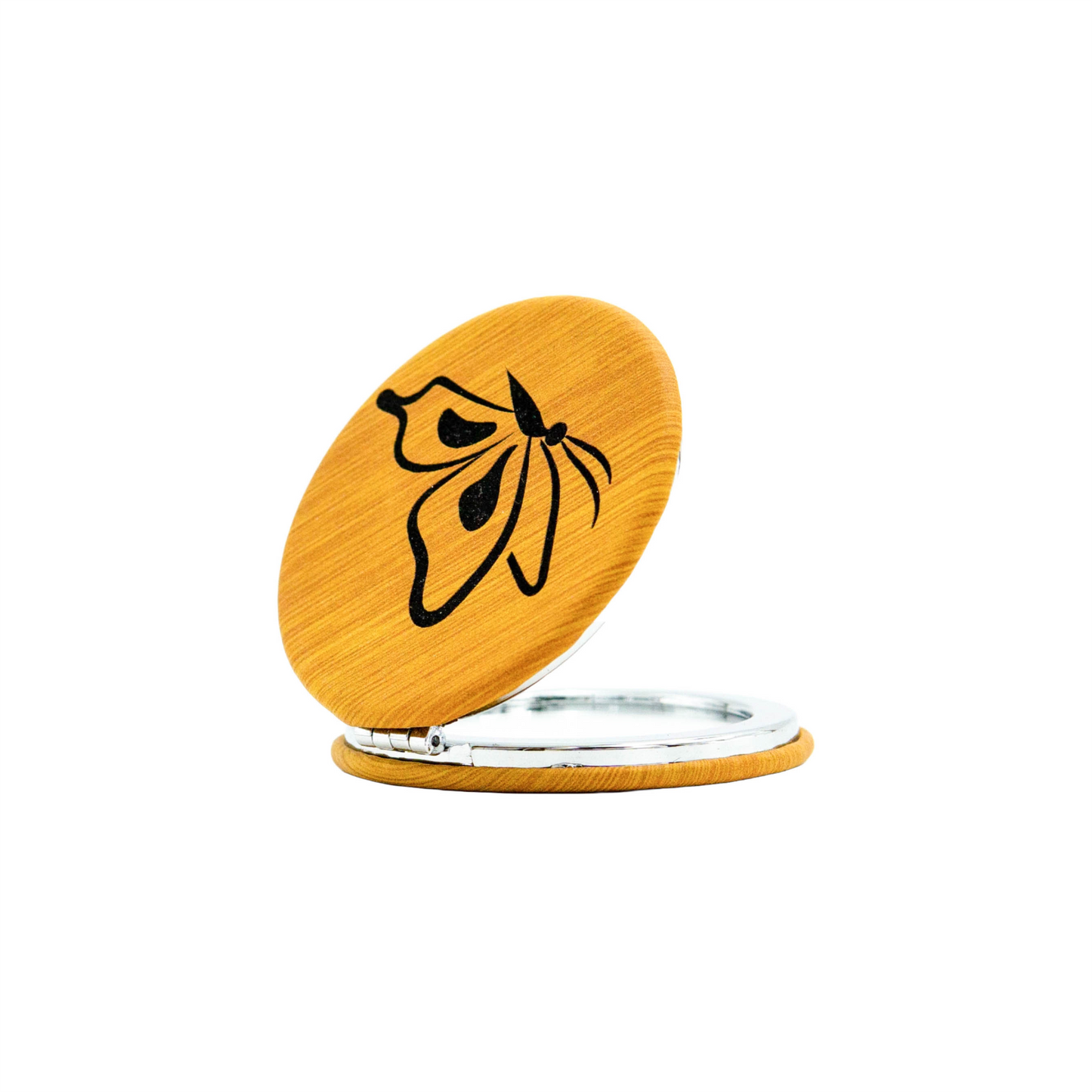 Butterfly - Vegan Leather Pocket Mirror