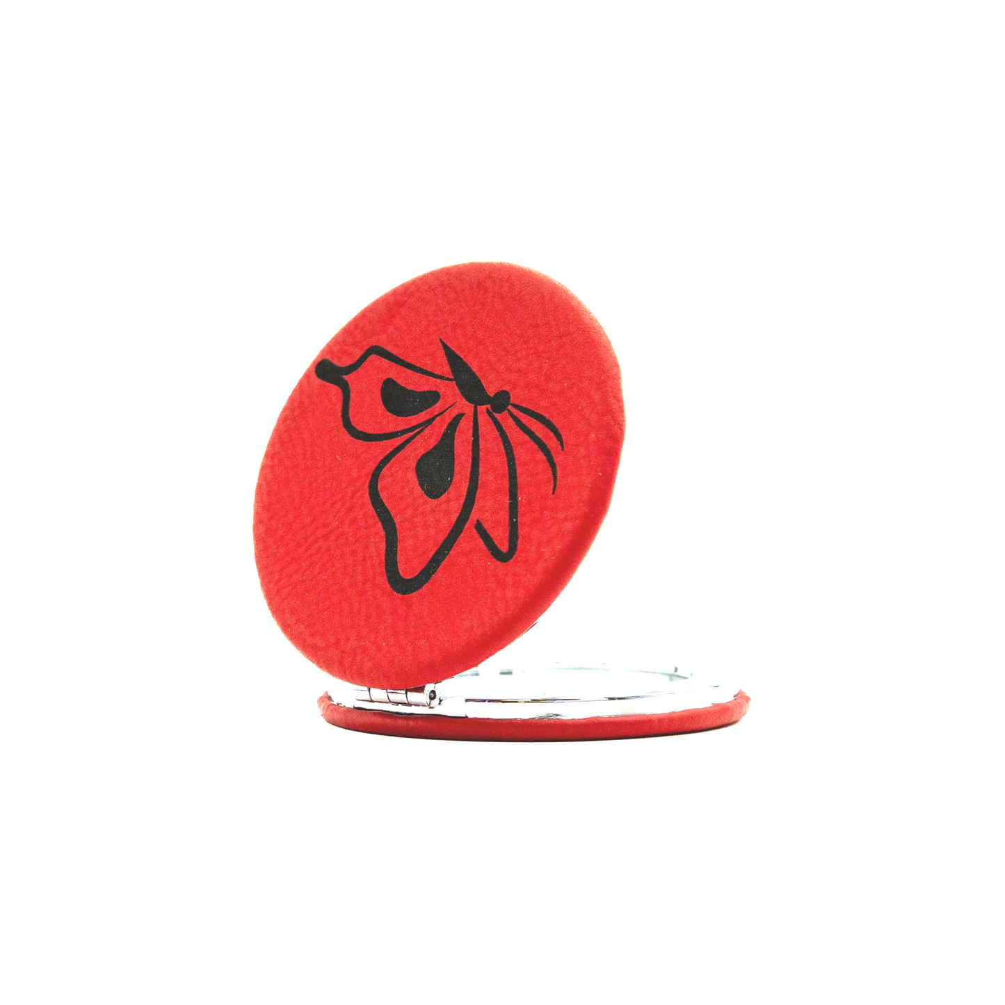 Butterfly - Vegan Leather Pocket Mirror