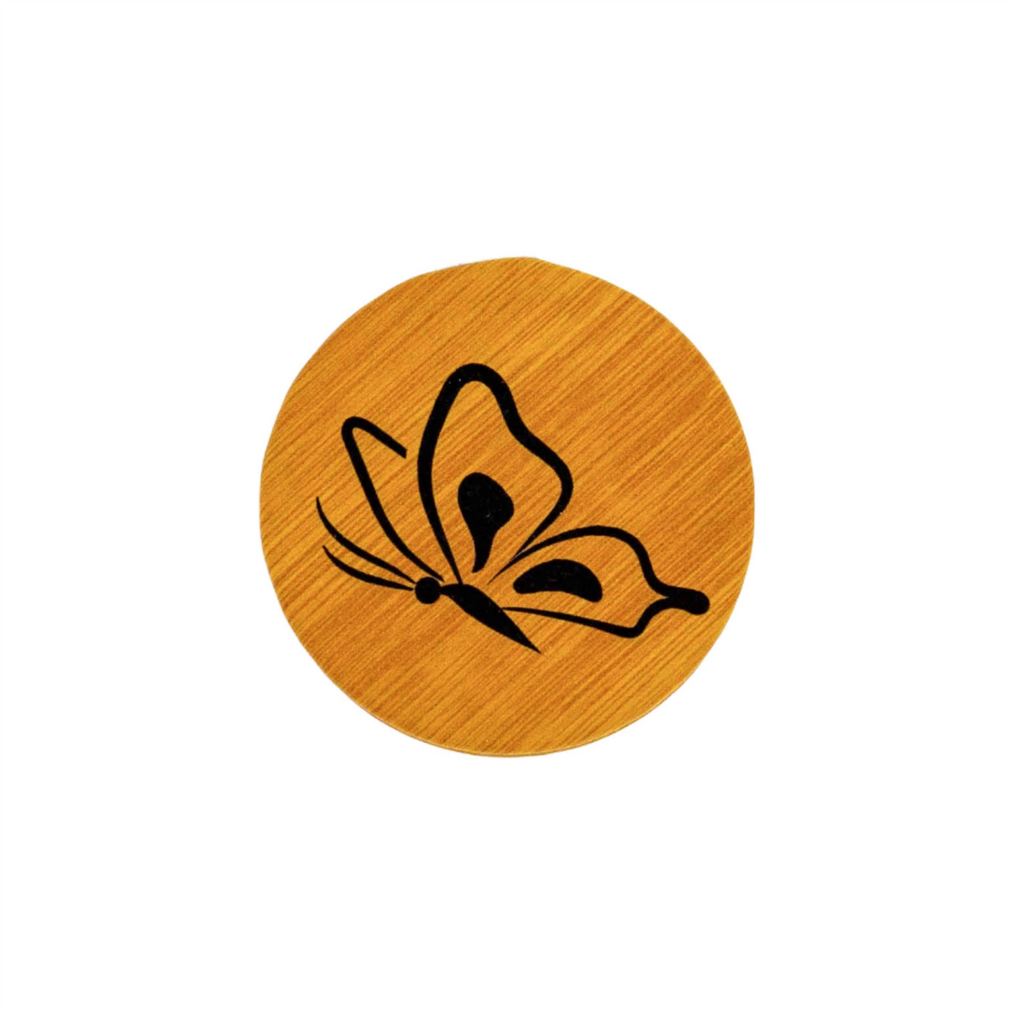 Butterfly - Vegan Leather Pocket Mirror