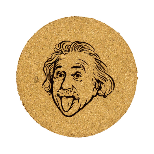 Albert Einstein - Cork Coaster