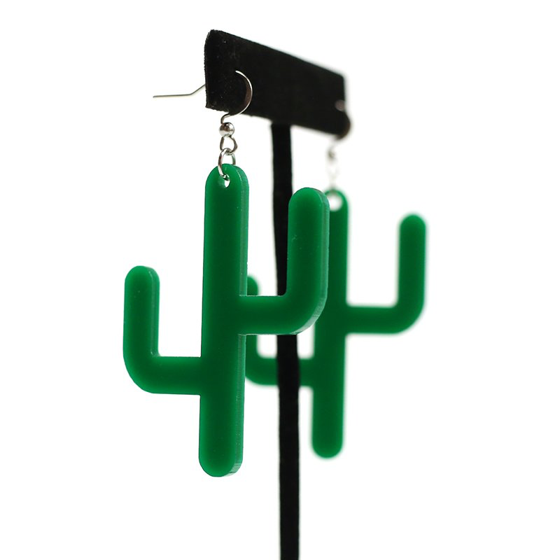 Saguaro Cutout Earring