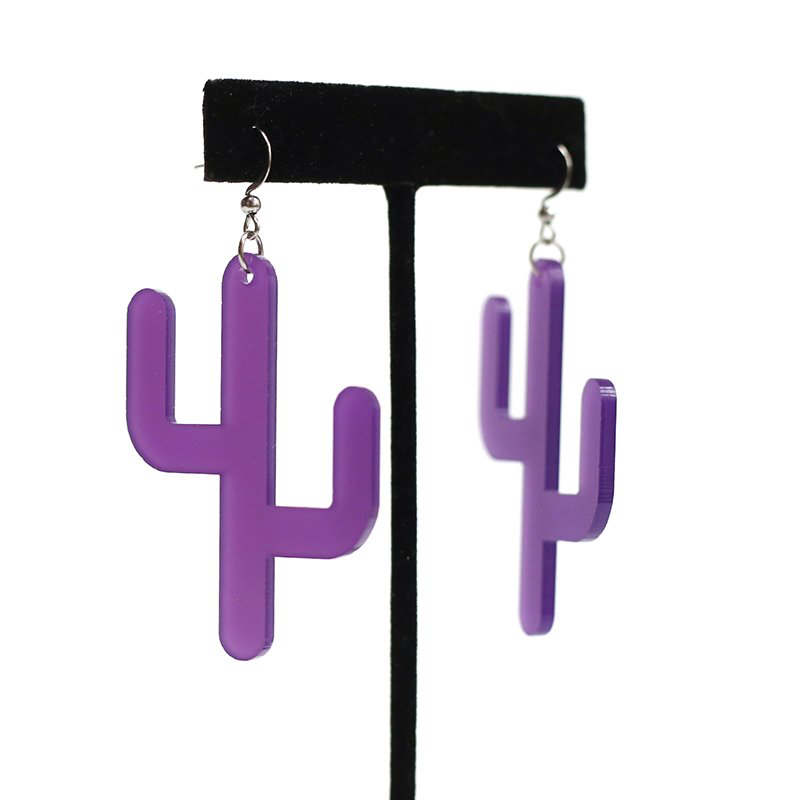 Saguaro Cutout Earring