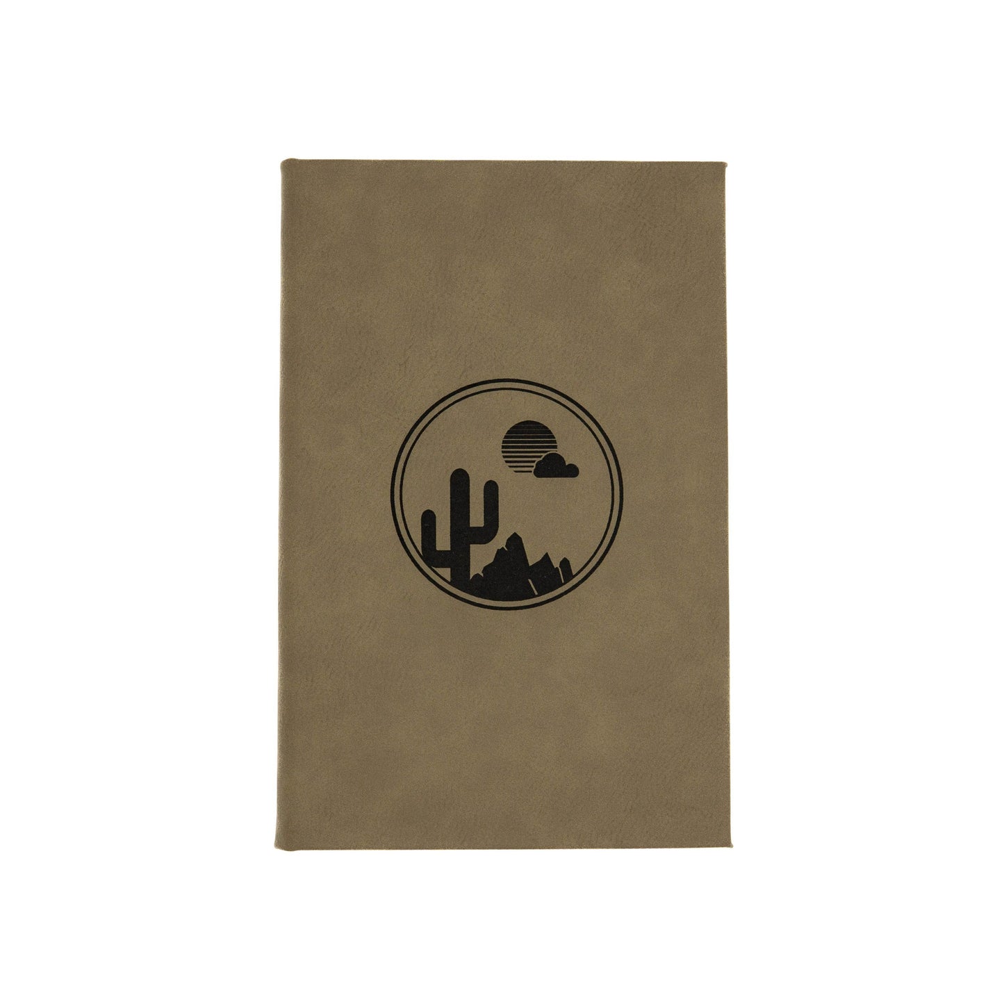 Desert Scene Circle - Vegan Leather Journal