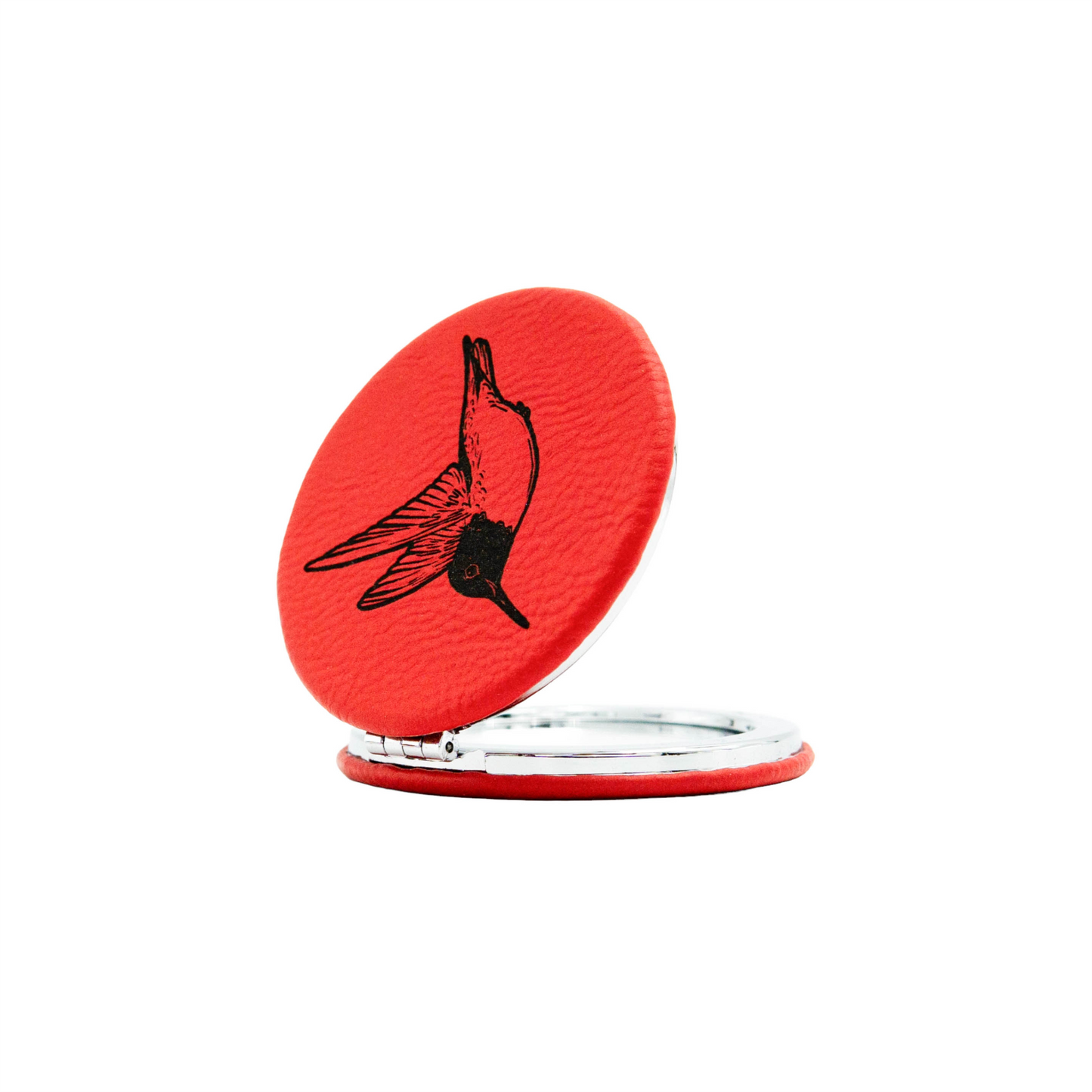Hummingbird - Vegan Leather Pocket Mirror